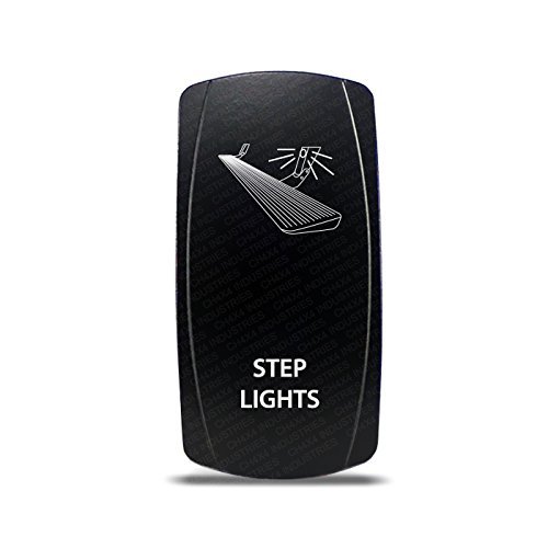 CH4X4 Rocker Switch Step Lights Symbol - Green Led
