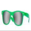 Gravity Shades Horn-Rimmed Mirror Sunglasses, Green view 1