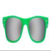 Gravity Shades Horn-Rimmed Mirror Sunglasses, Green view 2