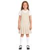 Bienzoe Girls School Uniform Jumper: Sleeveless Pleated Dress Khaki 4 view 1