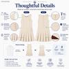 Bienzoe Girls School Uniform Jumper: Sleeveless Pleated Dress Khaki 4 view 4