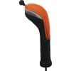 Andux 4pcs/Pack Long Neck Golf Hybrid Club Head Covers Dial No. Tag CTMT-02 Orange view 3