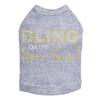 Bling on The New Year- Bling Rhinestone New Year Dog Shirt, 2XL Heather Gray view 1