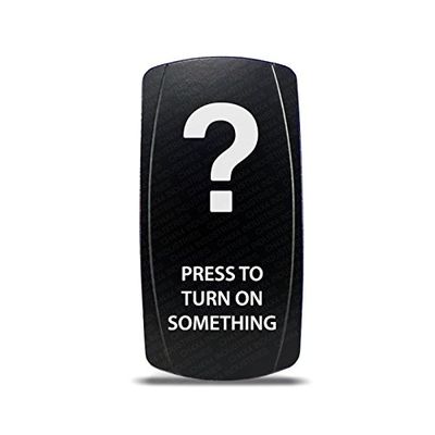 CH4X4 Rocker Switch Press to Turn ON Something Symbol - Amber Led