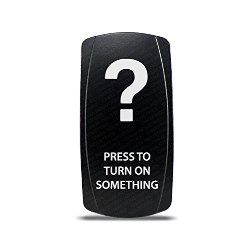 CH4X4 Rocker Switch Press to Turn ON Something Symbol - Amber Led