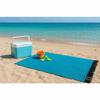 Open Road Goods Handmade Solid Color Yoga Blanket - Thick Mexican Blanket or Throw - Made for Yoga! (Blue Blanket) view 3