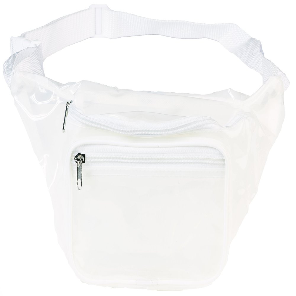 Funny Guy Mugs Clear Transparent Fanny Pack, White