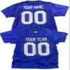 Custom Football Jersey for Men You Design Online in Adult Large in Royal Blue view 1