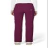 KOI Lite Peace Women's 6-Pocket Stretch Scrub Pants Wine X-Large view 2