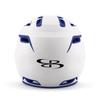 Boombah DEFCON Batting Helmet Sleek Profile White/Royal Blue - Size Junior 6 1/4" - 7" view 4