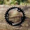 Funn Solo Narrow Wide Chainring for 9 10 11 12 Speed Chain, Fits Asymmetric 96mm BCD Interface Crankset, Single Speed Bike Chain Ring for MTB, BMX Bike, Gravel Bike and Road Bike (30T, Black) view 2