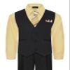 Rafael Boy's 5-Piece Vest and Pant Set - White 2T view 1