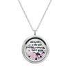 Dreambell Side by Side Or Miles Apart Sisters are Always Close at Heart Stainless Steel Floating Charm Locket Necklace