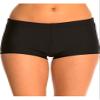 Labelar Women Swimming Shorts Bikini Bottom Tummy Control Solid Black Swim Boyshorts view 1