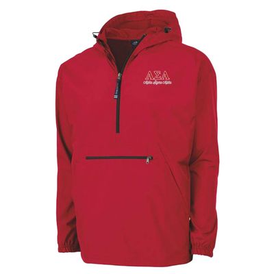 Alpha Sigma Alpha ASA Pack-N-Go Pullover Large Red