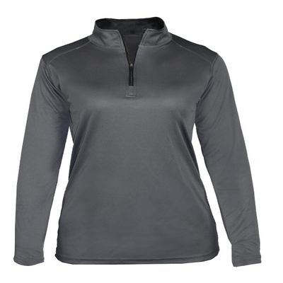 Graphite Ladies Large Long Sleeve 1/4 Zip Pullover Wicking Sports Jacket