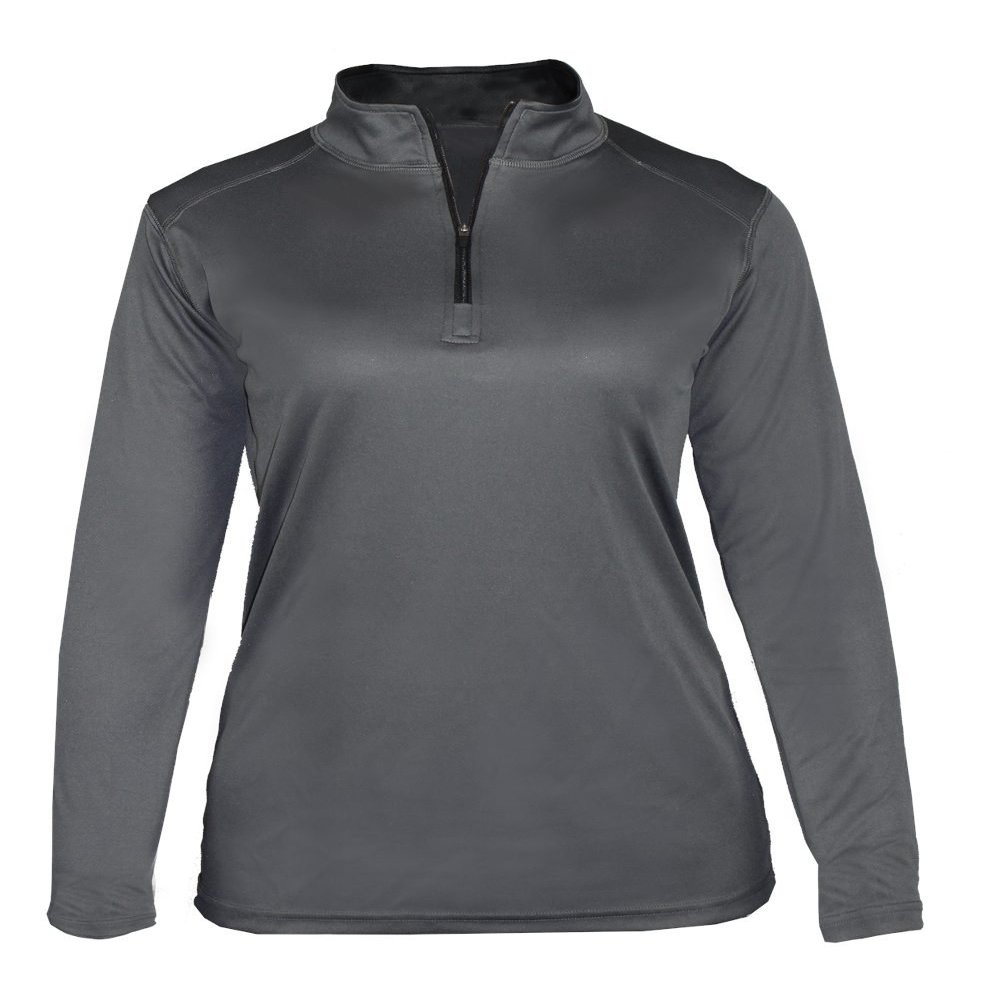 Graphite Ladies Large Long Sleeve 1/4 Zip Pullover Wicking Sports Jacket