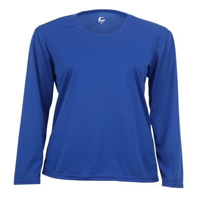 Badger Sport C2 Royal Blue Ladies XL Long Sleeve Wicking Tee