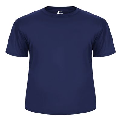 Badger Sport C2 Navy Blue Youth Large Short Sleeve Wicking Tee