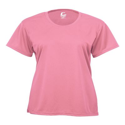 Badger Sport C2 Pink Ladies Large Short Sleeve Wicking Tee