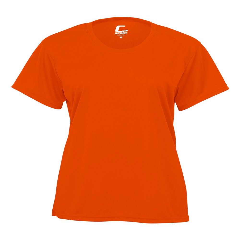 Badger Sport C2 Orange Ladies 2XL Short Sleeve Wicking Tee