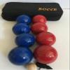 BuyBocceBalls Listing -73mm Metal Bocce/Petanque 8 Ball Set with 4 Blue and 4 red Balls and Black Bag view 2
