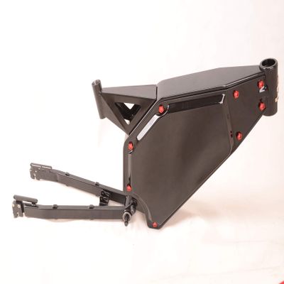NB POWER from USA Warehouse, Stealth Bomber Electric Bike Frame, Enduro Ebike Frame ((Dropout :170-175mm) Black)
