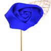 Flairs New York Gentleman's Essentials Premium Handmade Flower Lapel Pin Boutonniere (Pack of 1 Pin, Lapis Blue [Rose Gold Leaf]) view 1