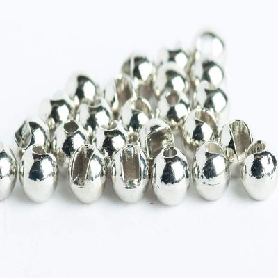 Blue Wing Olive Slotted Tungsten Beads for Fly Tying- 100 Pack (Nickel, 3.2 mm (1/8"))