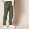 Amazon Essentials Men's Classic-Fit Wrinkle-Resistant Pleated Chino Pant (Available in Big & Tall), Dark Olive, 33W x 29L view 3