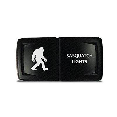 CH4X4 Rocker Switch V2 Sasquatch Lights Symbol - Horizontal - Red Led