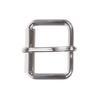 1 1/8" Nickel Plated Simple Roller Buckle, Silver view 1