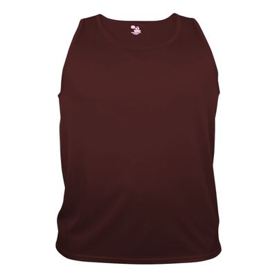 Badger Sport Maroon Adult Medium Athletic Sleeveless Wicking Tank Top