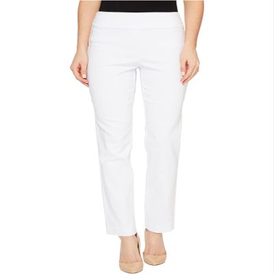 Krazy Larry Pull-On Ankle Pants White 12 28
