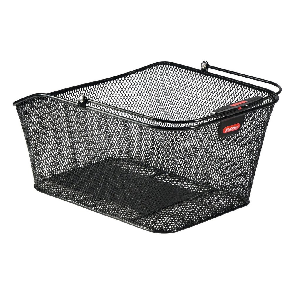 KLICKfix Unisex Adult's Hinterradkorb-2128051310 Rear Wheel Basket, Black, 40x20x30cm