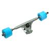 Yocaher Longboard Skateboard Trucks Combo Set 71mm Wheels + 7"/180mm Heavy Duty Aluminum Polished Trucks, Bearing, Riser Pad, and Longboard Hardware Package (Babyblue Wheel & Polished Trucks) view 3