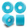 Yocaher Longboard Skateboard Trucks Combo Set 71mm Wheels + 7"/180mm Heavy Duty Aluminum Polished Trucks, Bearing, Riser Pad, and Longboard Hardware Package (Babyblue Wheel & Polished Trucks) view 4