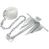Extreme Max 3006.6717 Complete Slip Ring Anchor Kit with Rope / Anchor Chain / Shackle - #7 / 4.5 lbs. view 1