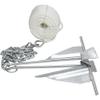 Extreme Max 3006.6717 Complete Slip Ring Anchor Kit with Rope / Anchor Chain / Shackle - #7 / 4.5 lbs. view 4