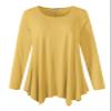 LARACE Womens Long Sleeve Flattering Comfy Tunic Loose Fit Flowy Top (3x, Yellow) view 1