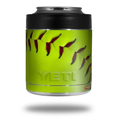 Softball - Decal Style Skin Wrap fits Yeti Rambler Colster and RTIC Can (Cooler NOT Included)