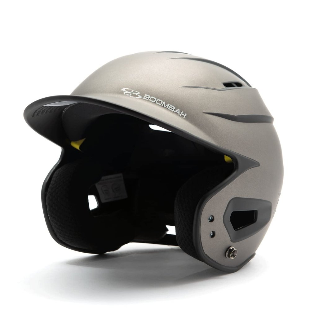 Boombah DEFCON Batting Helmet Sleek Profile Charcoal/Black - Size Junior 6 1/4" - 7"