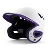 Boombah DEFCON Batting Helmet White/Purple - Size Junior 6 1/4" - 7" view 1