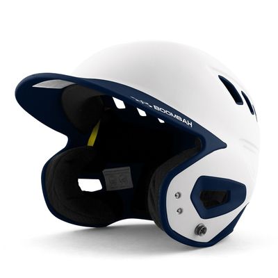 Boombah DEFCON Batting Helmet White/Navy - Size Senior 7" - 7 3/4"