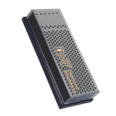 DMT 6-in. Machinist Diamond Whetstone in Plastic Box Extra-Coarse Knife Sharpener - Black, N/A