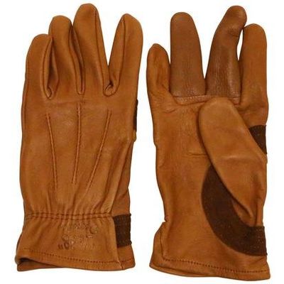 TUFFMATE Gloves Ladies 1888 Authentic Western Deerskin Driver Gloves Tan 8