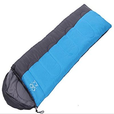 Sleeping Bags for Adults >32F Envelope Waterproof Compression Sack Stuff Backpacking(Blue)