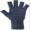 AndeanSun Darn Warm Alpaca Fingerless Gloves 2023 Updated US Sizing-Perfect Fit (Steel Blue Heather - 90% Alpaca, Large) view 2