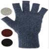 AndeanSun Darn Warm Alpaca Fingerless Gloves 2023 Updated US Sizing-Perfect Fit (Steel Blue Heather - 90% Alpaca, Large) view 4