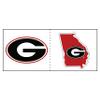 Georgia Bulldogs Cooler Decals view 1